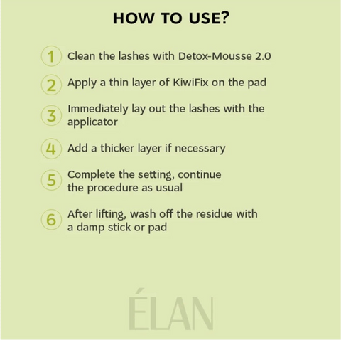 Elan- Balsam fixativ pentru laminarea genelor "KIWI FIX"