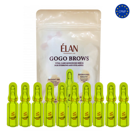 ELAN GOGO BROWS: care ampoule serum pentru sprâncene și gene