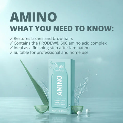 Elan - AMINO: Concentrat de aminoacizi pentru sprâncene și gene