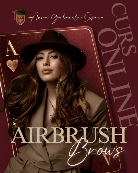 Cursul 2 în 1: Tehnica Airbrush Brows și Tehnica de colorare cu vopsea Hybrid
