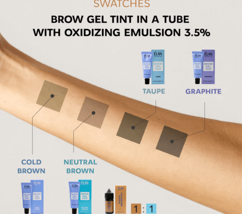 Elan - Gel-Vopsea pentru sprâncene Neutral Brown