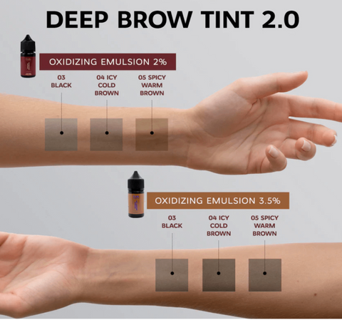 Vopsea pentru sprâncene "Deep Brow Tint 2.0" - 20 ml