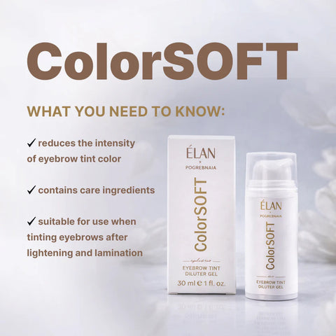 Elan - ColorSOFT: Gel diluant pentru vopseaua de sprâncene