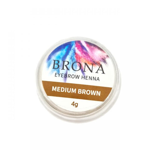 BRONA - Henna sprancene MEDIUM BROWN 4g.