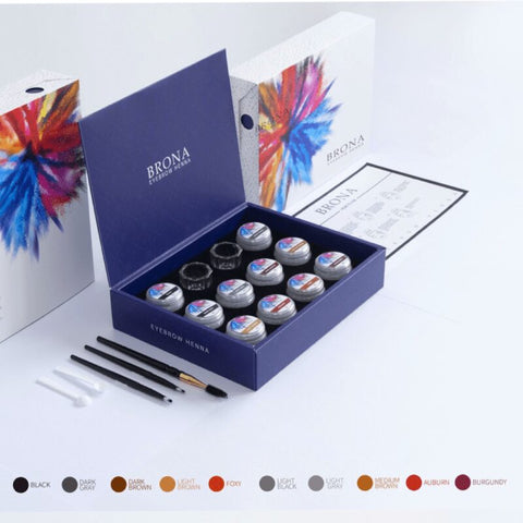 BRONA-Kit henna sprancene