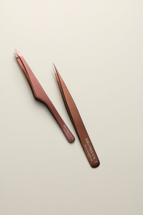 Set pensete profesionale BROWMANCE – Brow Designer 01 & 02 | GOLD ROSE