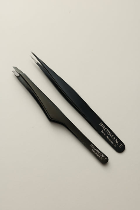 Set pensete profesionale BROWMANCE – Brow Designer 01 & 02 | BLACK