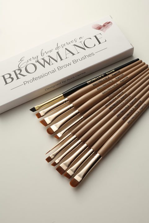 Set 11 Pensule Profesionale Browmance - Premium Collection