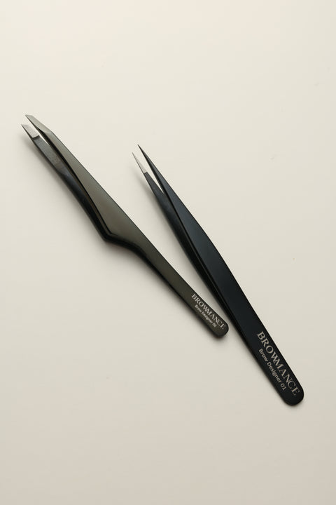 Set 2 pensete profesionale sprâncene BROWMANCE Brow Designer 01 și 02
