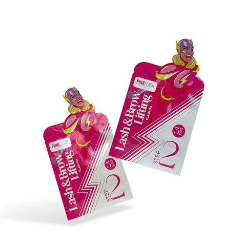 PINK FLASH – Flash Fix Step 2 | Solutie laminare gene si sprancene (5plicuri x 1,5ml)
