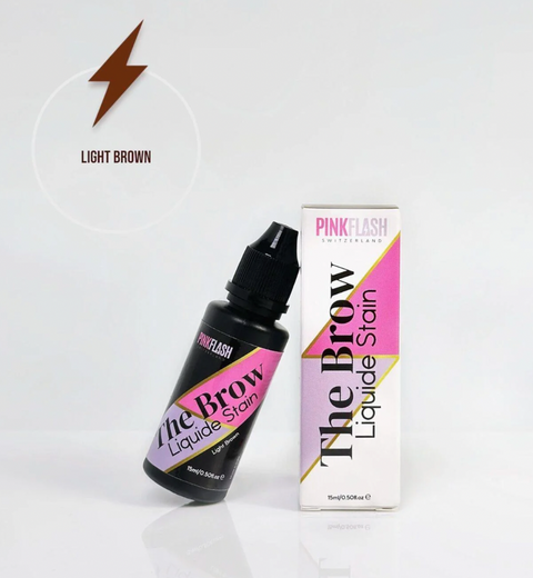 PINK FLASH – The Brow – Vopsea Profesională pentru Sprâncene (15 ml)